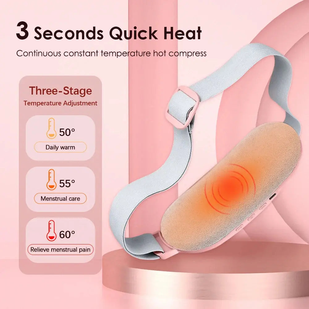Period Cramp Relief Heat & Massage Belt