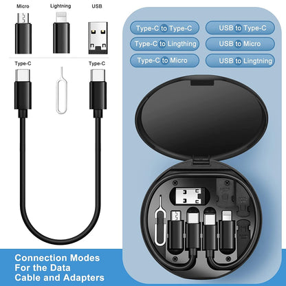 ( 5 In 1 ) Data Cable Set All Solutions In One | Data Cable Set 60w Fast Charging