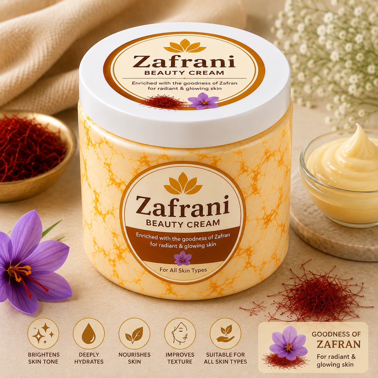 Zafrani Beauty Cream – Saffron Nourishing Skin Care