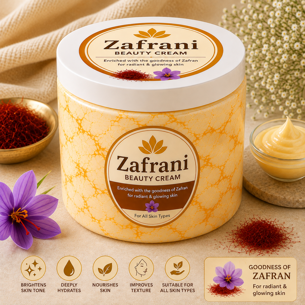 Zafrani Beauty Cream – Saffron Nourishing Skin Care