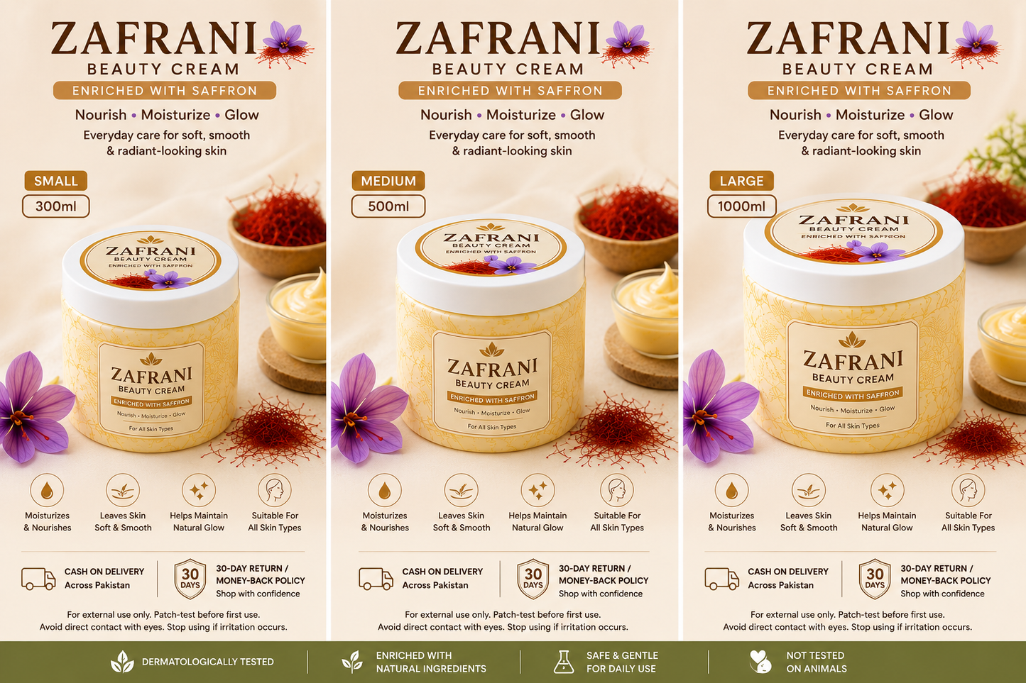 Zafrani Beauty Cream – Saffron Nourishing Skin Care