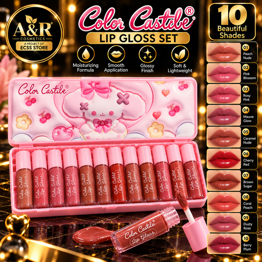 Color Castle Lip Gloss Set 10 Pcs | A&R Cosmetics