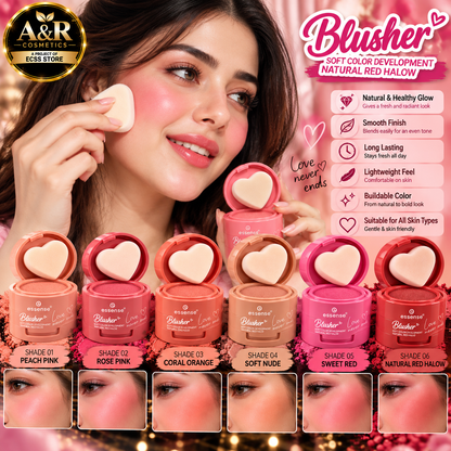 Essense Heart Stamp Blusher – 24 PCS Set | 6 Shades