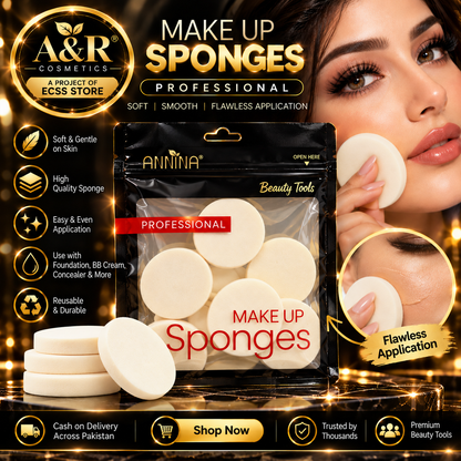 ANNINA Professional Makeup Sponges – 6 Faces | A&R Cosmetics