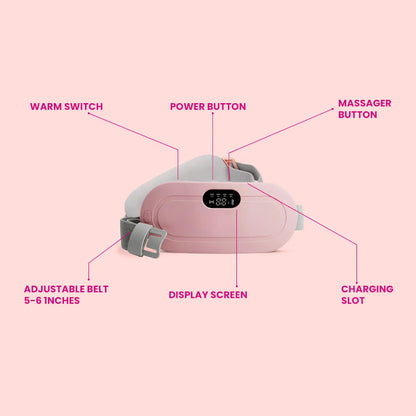 Period Cramp Relief Heat & Massage Belt