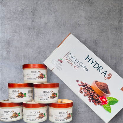 Hydra Arabica Coffee Facial Kit – 6 Step Facial Care