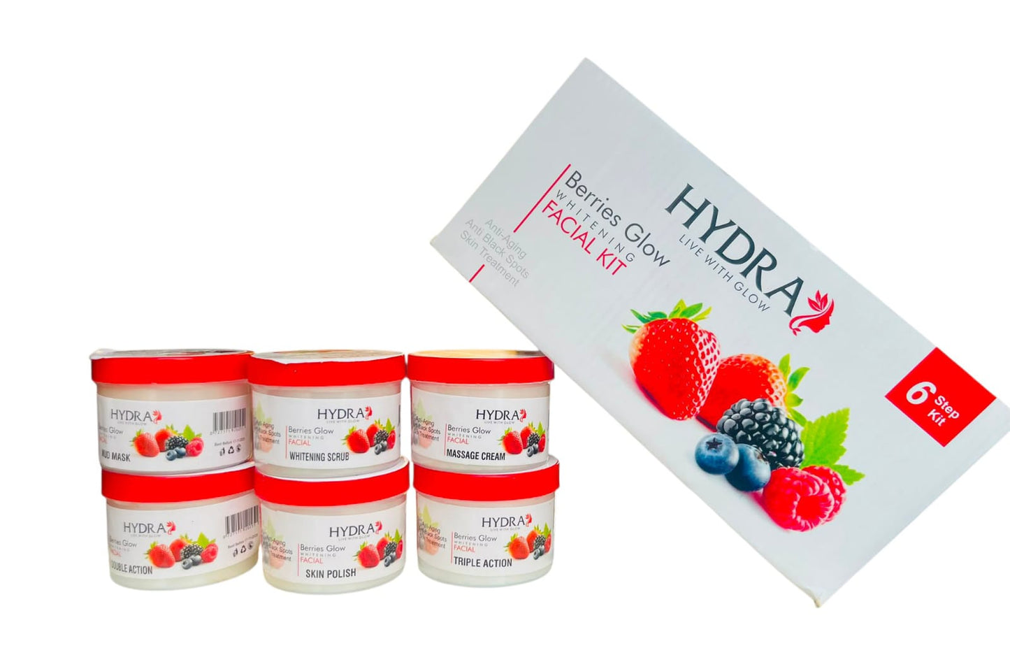 Hydra Berries Glow Facial Kit – 6 Step Facial Care