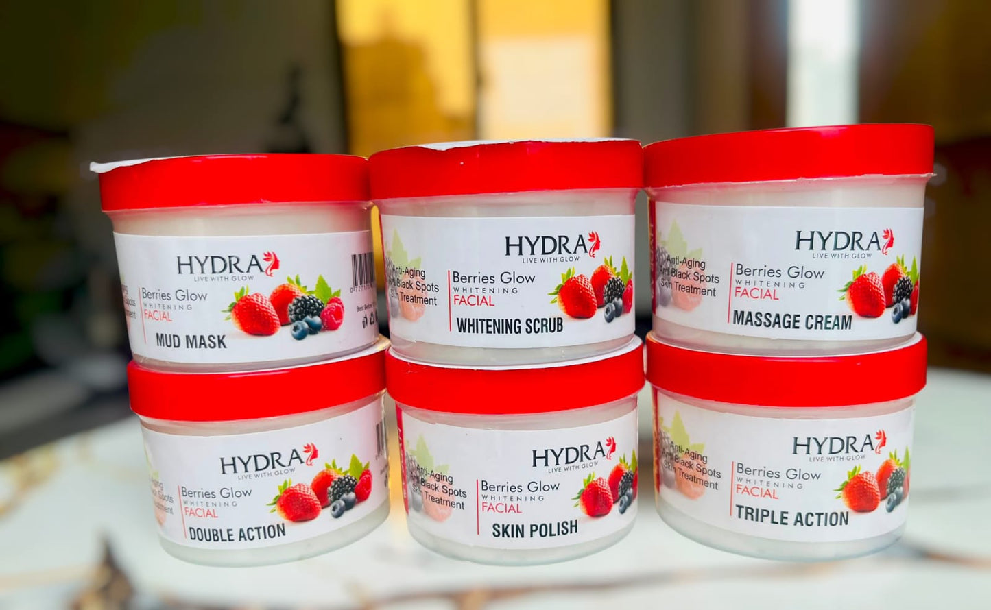 Hydra Berries Glow Facial Kit – 6 Step Facial Care