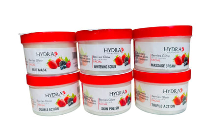 Hydra Berries Glow Facial Kit – 6 Step Facial Care