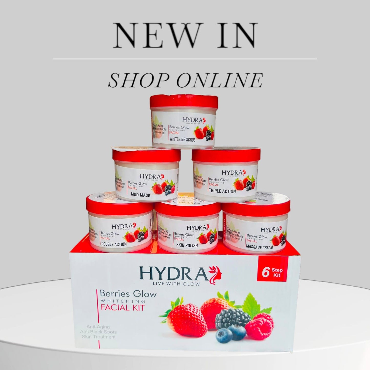 Hydra Berries Glow Facial Kit – 6 Step Facial Care