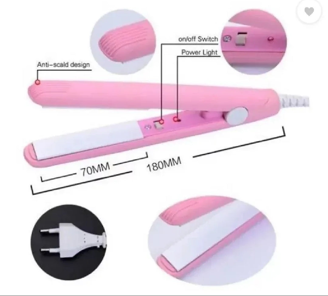 Mini Hair Straightener Hand Size