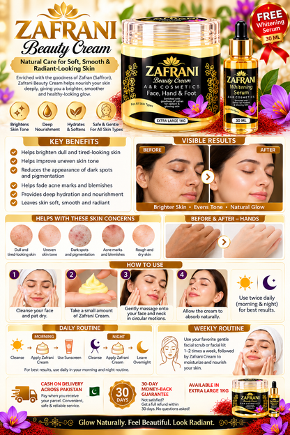 Zafrani Beauty Cream – Saffron Nourishing Skin Care