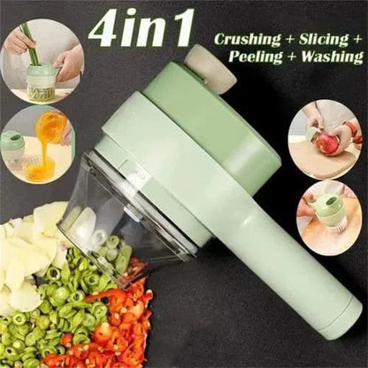 4 in 1 Electric Vegetable Cutter | Rechargeable